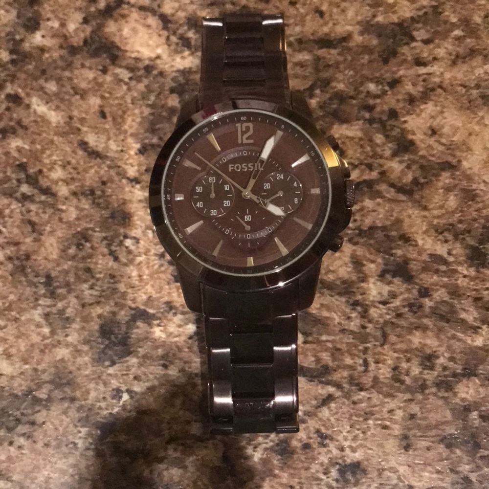 Men’s Chocolate Fossil Watch